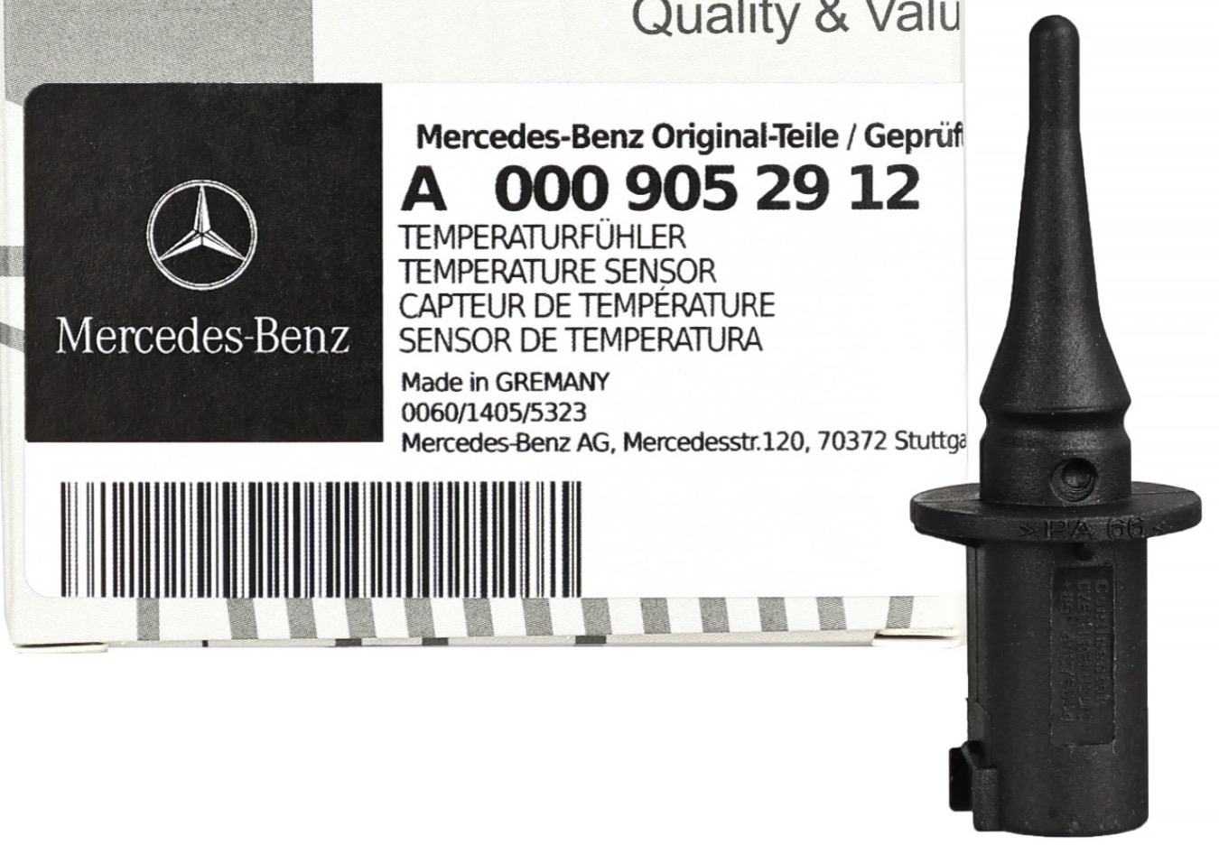 Originál A0009052912 Snímač venkovní teploty Teploměr Mercedes