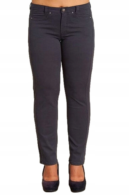 Šedé Jednoduché Bavlna Kalhoty Regular Studio Clothing Plus Size SCGA1 54