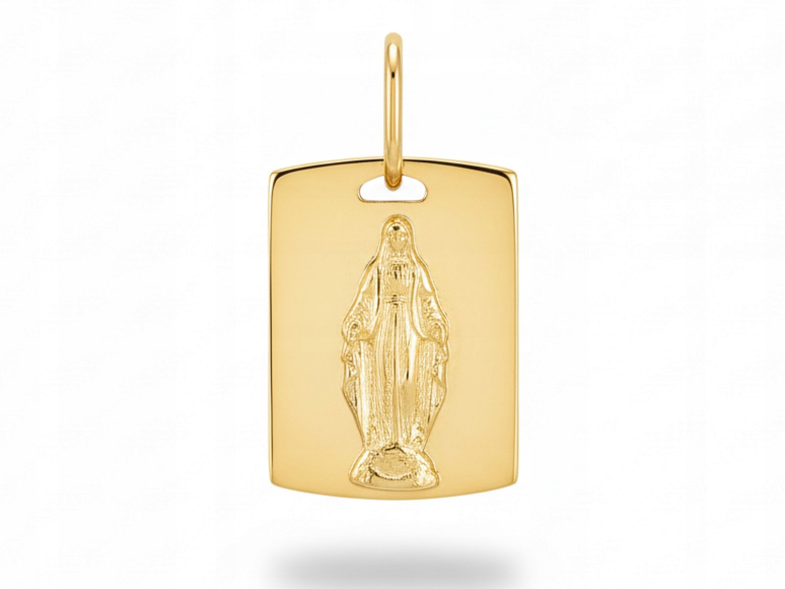 Dámský medailonek 585, plech s neposkvrněným řetízek 0.67g, přívěsek 14k