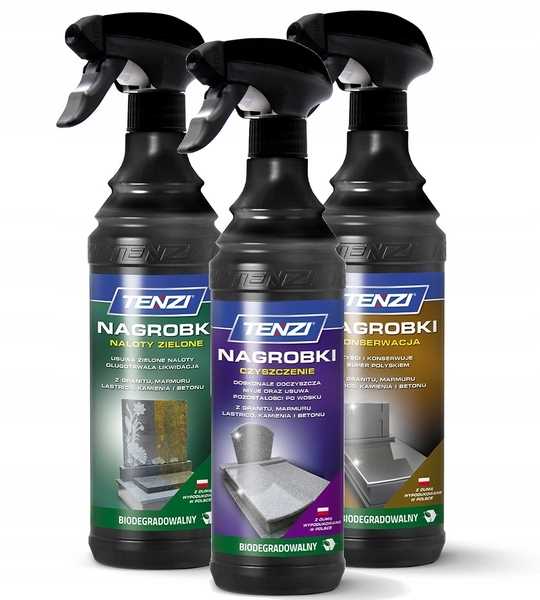 Zestaw Tenzi Do Czyszczenia I Konserwacji Nagrobków 3x600ml
