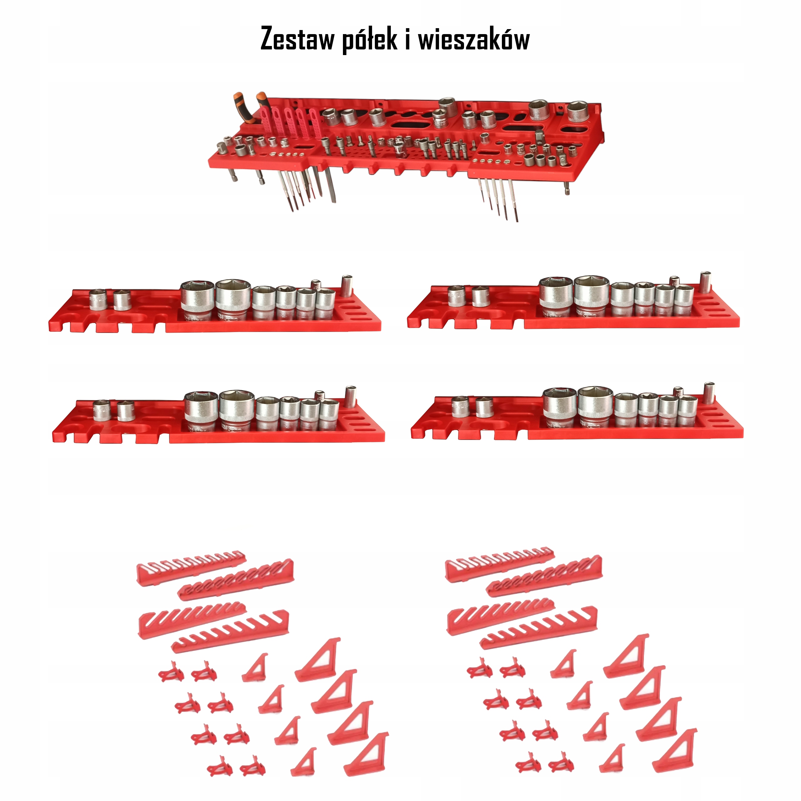 TABLICA ŚCIANKA GARAŻOWA 173x78 CM 51 KUWET Wysokość produktu 78 cm