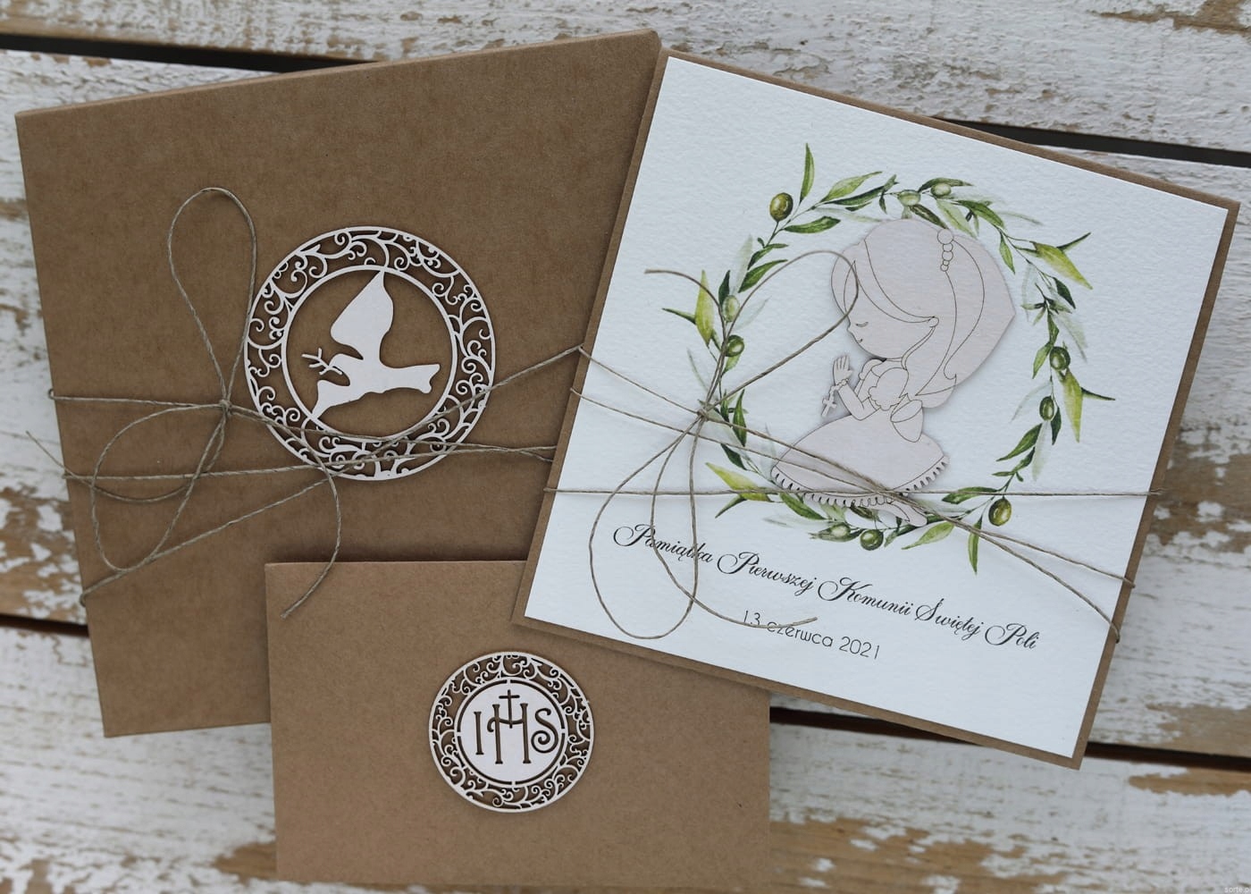 Pohlednice na společenství suvenýr společenství s personalizací v krabičce přání