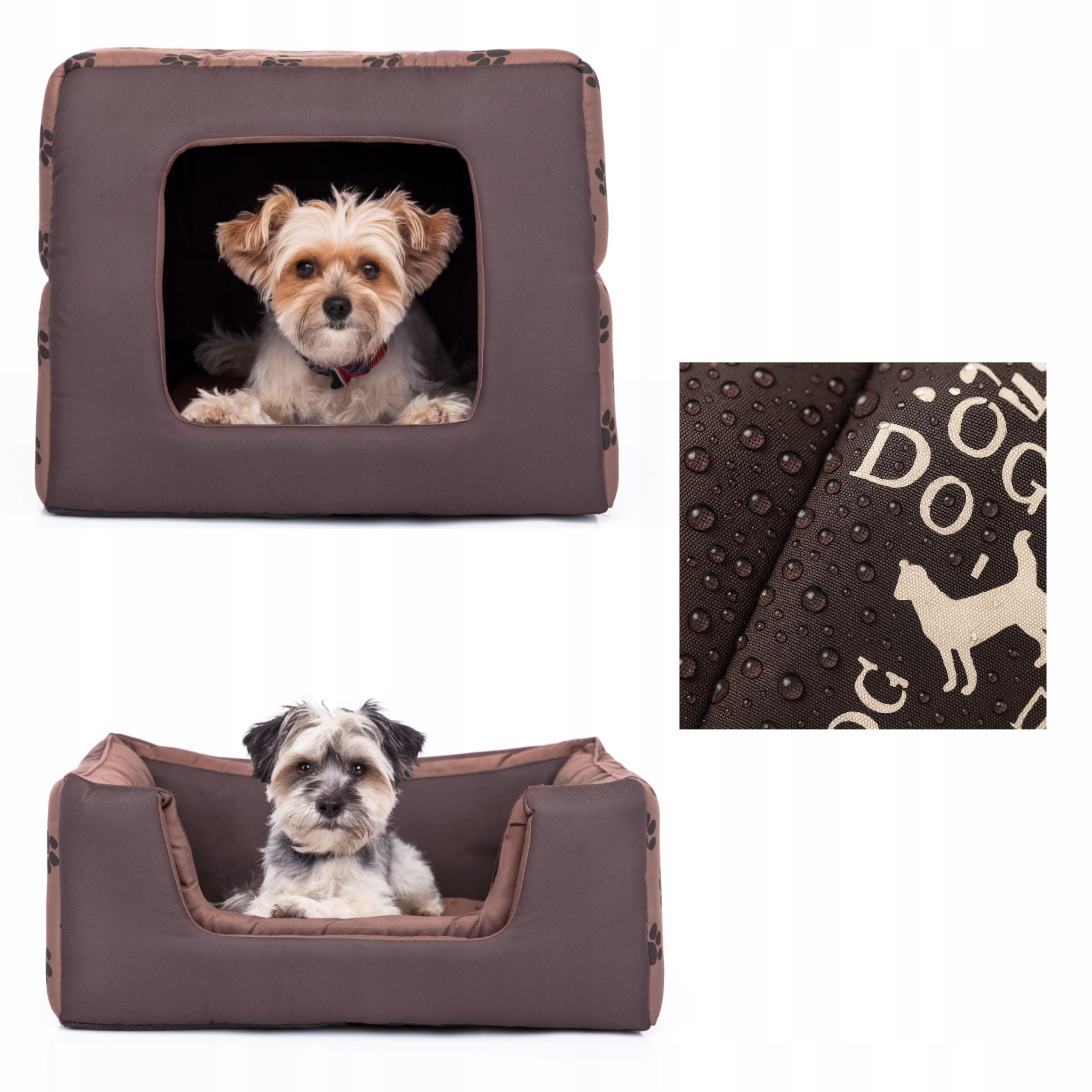 Levně Pelíšek a bouda v jednom, 2v1 Pohovka Kotec Skládací postel pro psa 45x45 cm