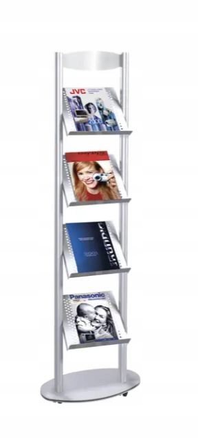 Stojak na prospekty "Sirus" / na 4 prospekty w formacie A4