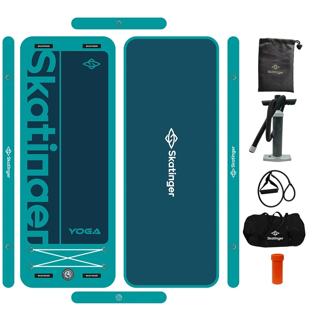 Skatinger Yoga Mat 326x89x15 cm pompowana mata do jogi na wodzie