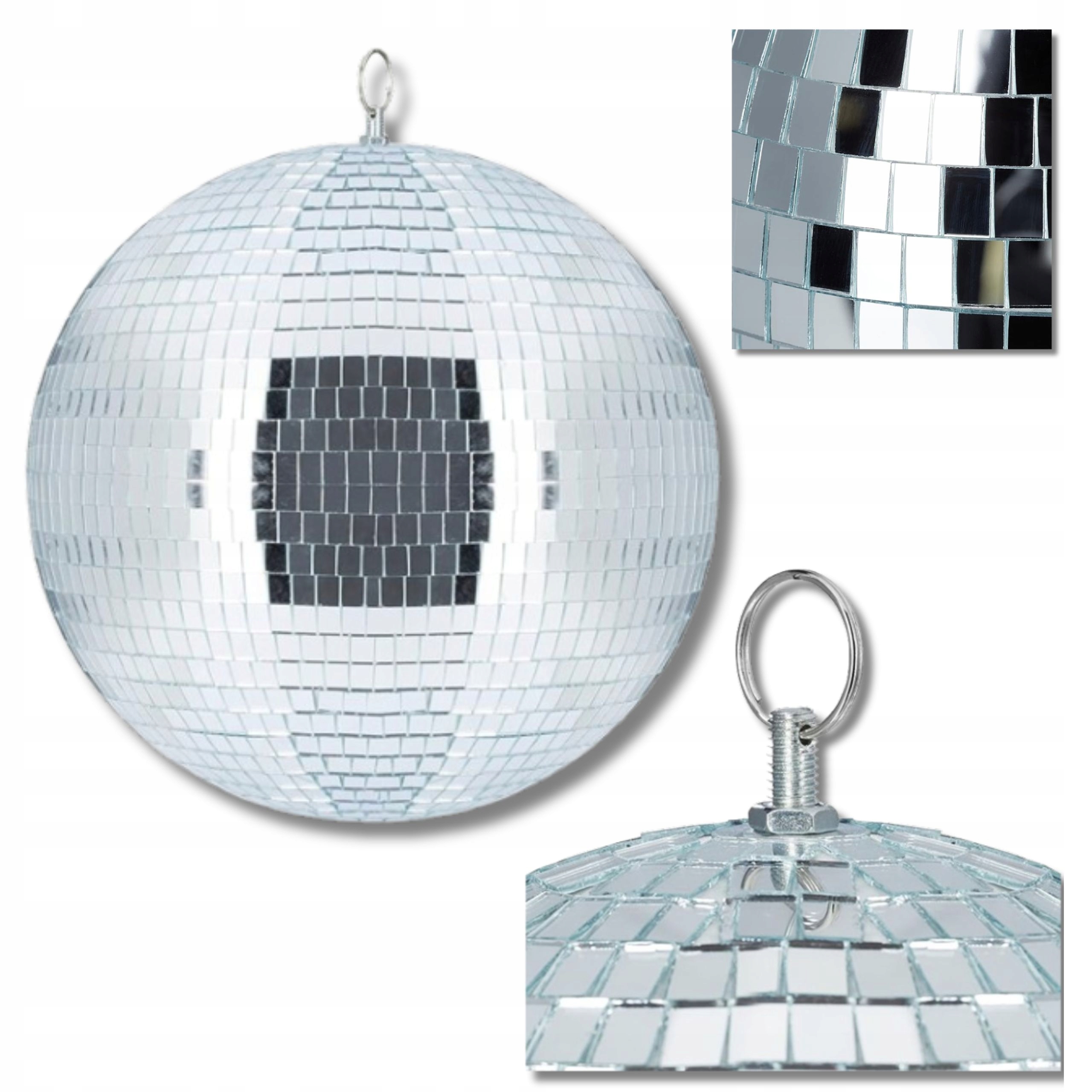 Diskotéková koule Ø 30 cm Disco Led Zrcadlová párty dekorace Projektor