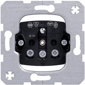 BERKER gniazdo pojedyncze śrubowe mechanizm