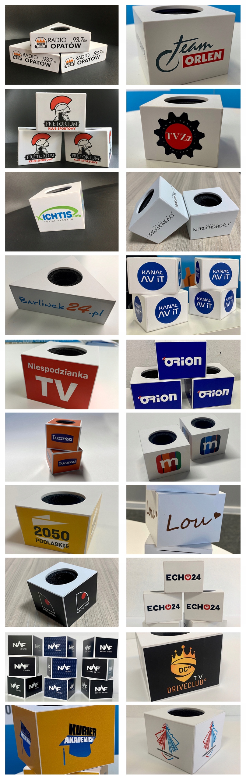 KOSTKA MIKROFONOWA LOGO NAKŁADKA DZIENNIKARSKA Marka inna