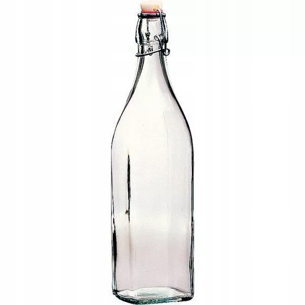 Fľaša na alkohol 1,0 l hranatá 4 strany Swing Bormioli Rocco 20 ks