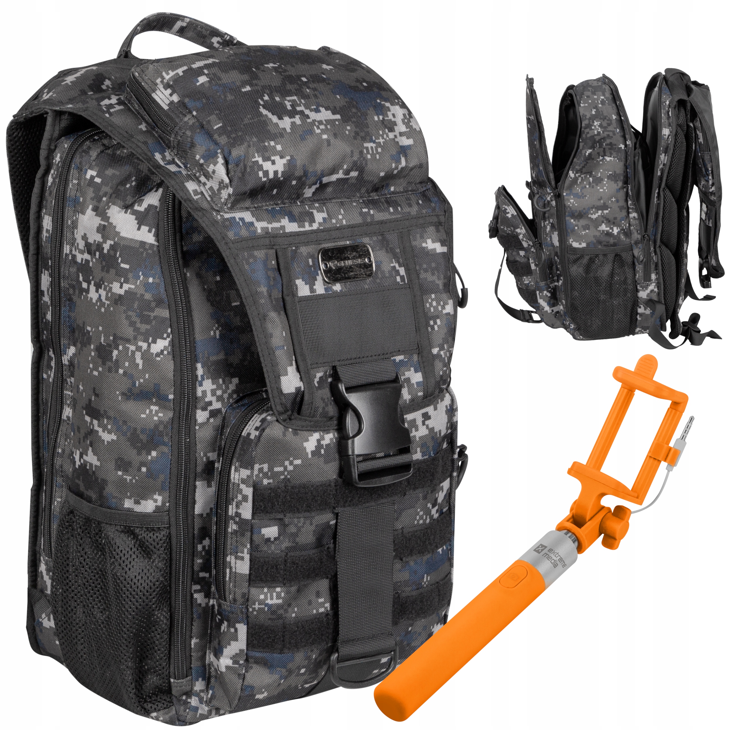 Plecak Miejski Genesis Pallad 450 Moro Selfie Stick Telefon Wakacje Kijek