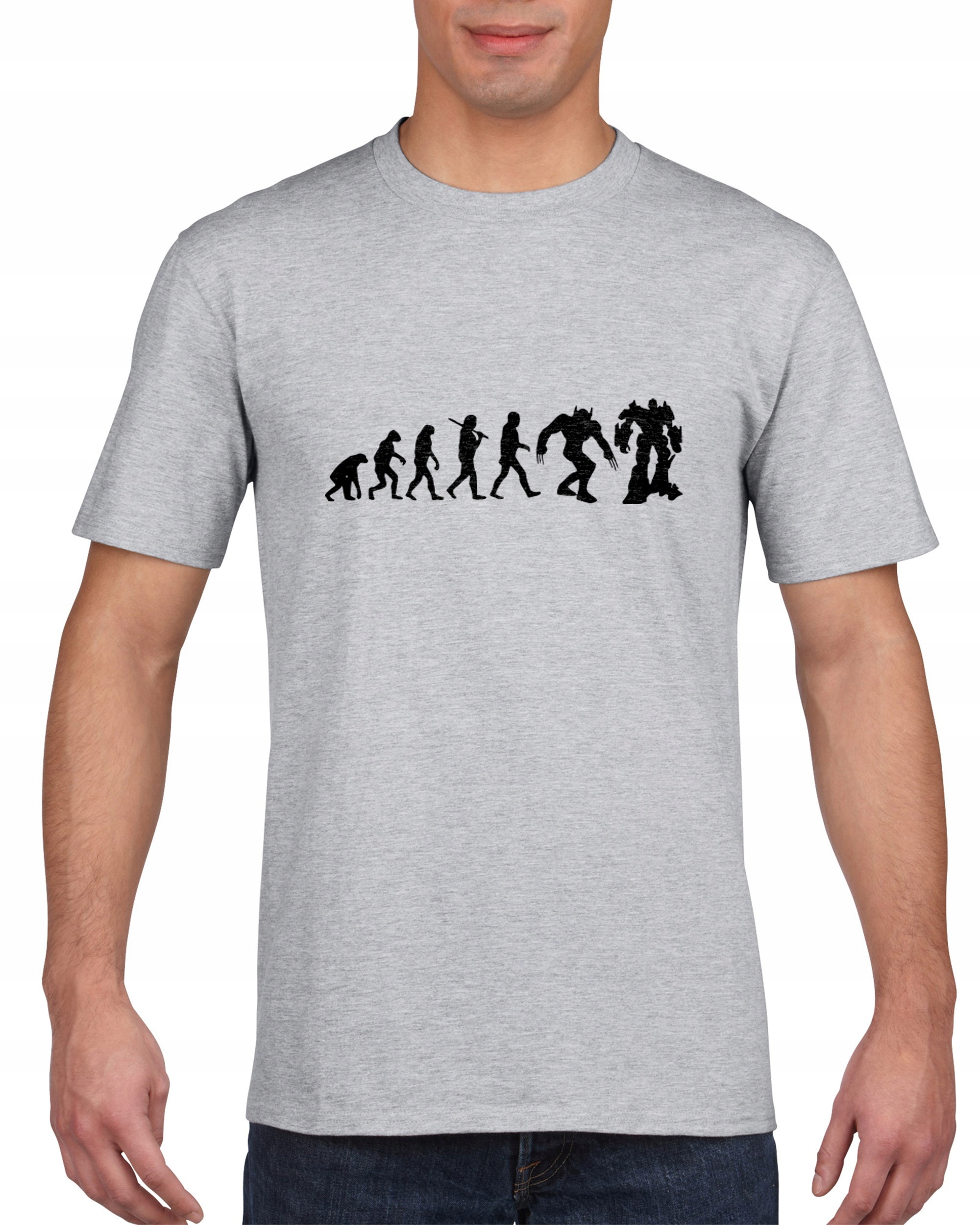 

Koszulka męska Ewolucja superbohater komiks M