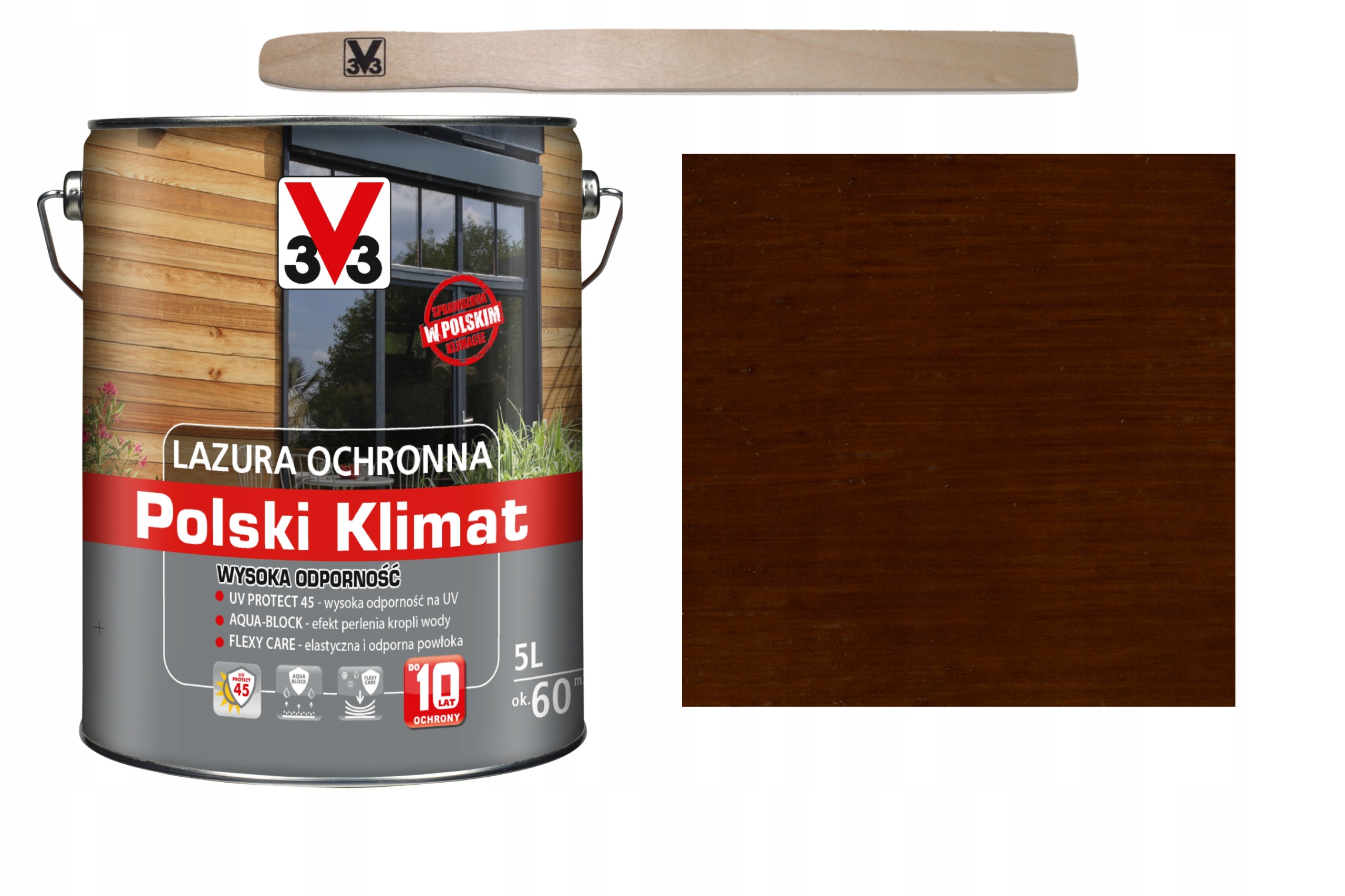 

Lazura V33 Polski Klimat 10 lat Dąb Złocisty 5L