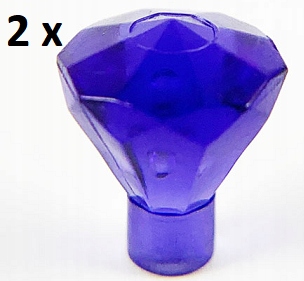

Lego Trans-Purple Rock 1x1 Kryształ 30153 2szt