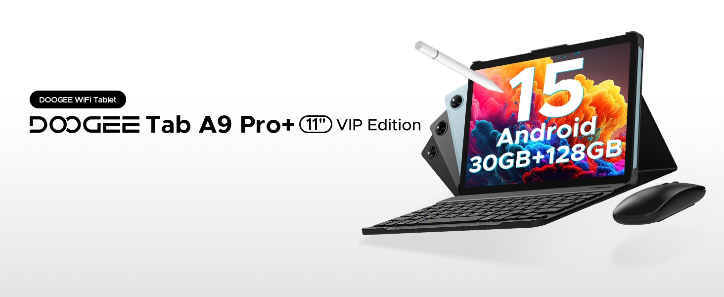 Tablet klávesnicával Doogee TabA9Pro+ 11" 90Hz 30/128GB 8580mAh ARC/Android