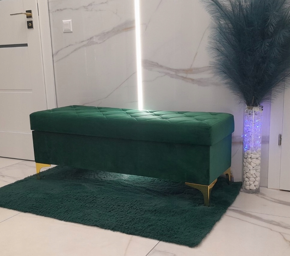 EKSKLUZYWNA PUFA otwierana / schowek - WĘŻYK XL Typ tapicerowana