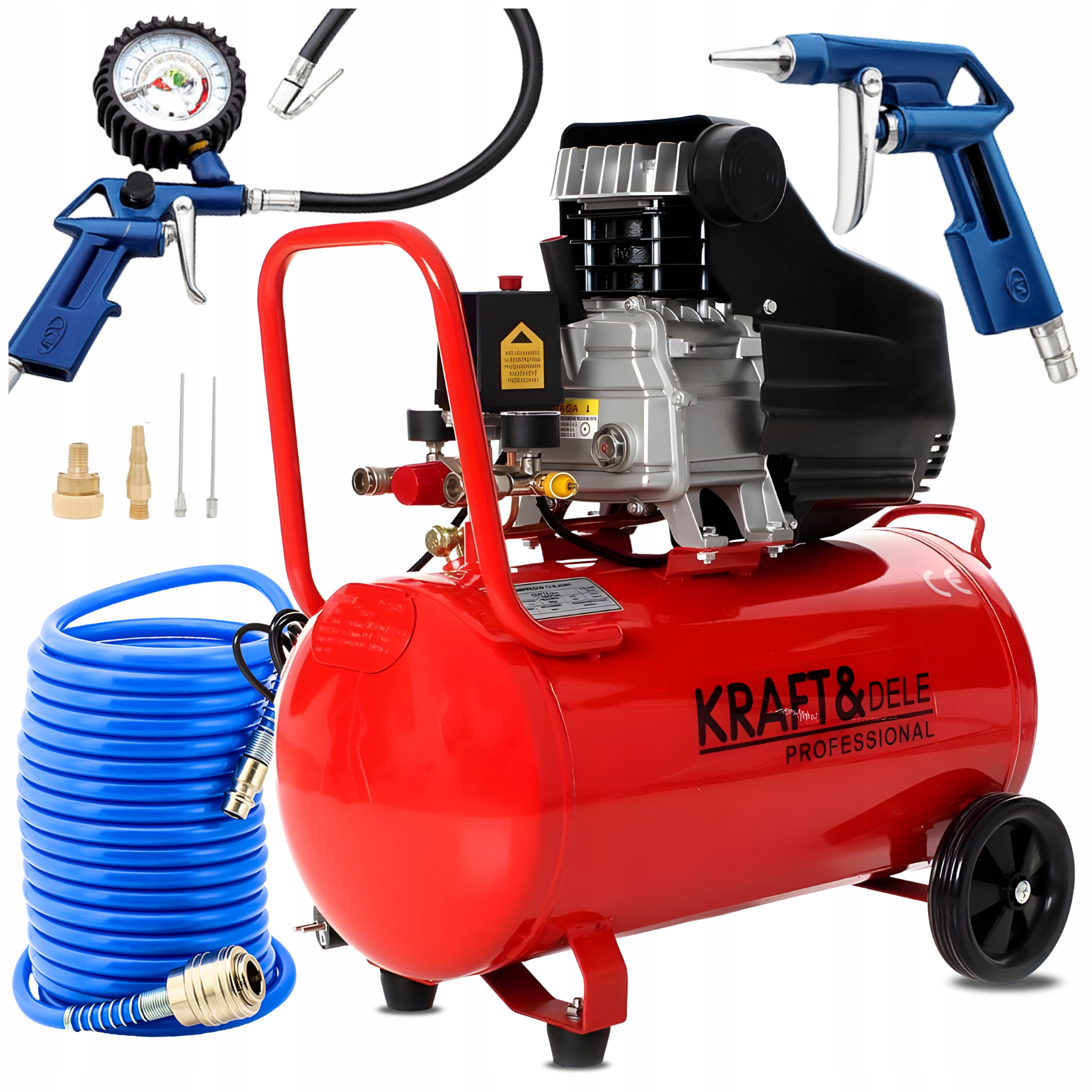 Kompresor 50 l Olejový 9 Bar Vzduchu Pneumatická Súprava 230 V