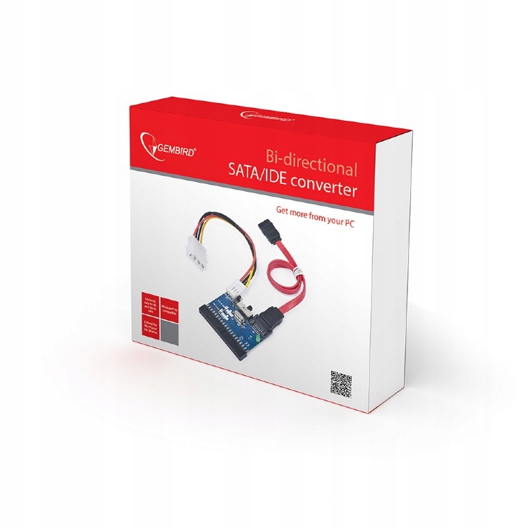 Adapter przejściówka Dwukierunkowy konwerter GEMBIRD SATA/IDE SATA-IDE-2 Długość 0.048 m