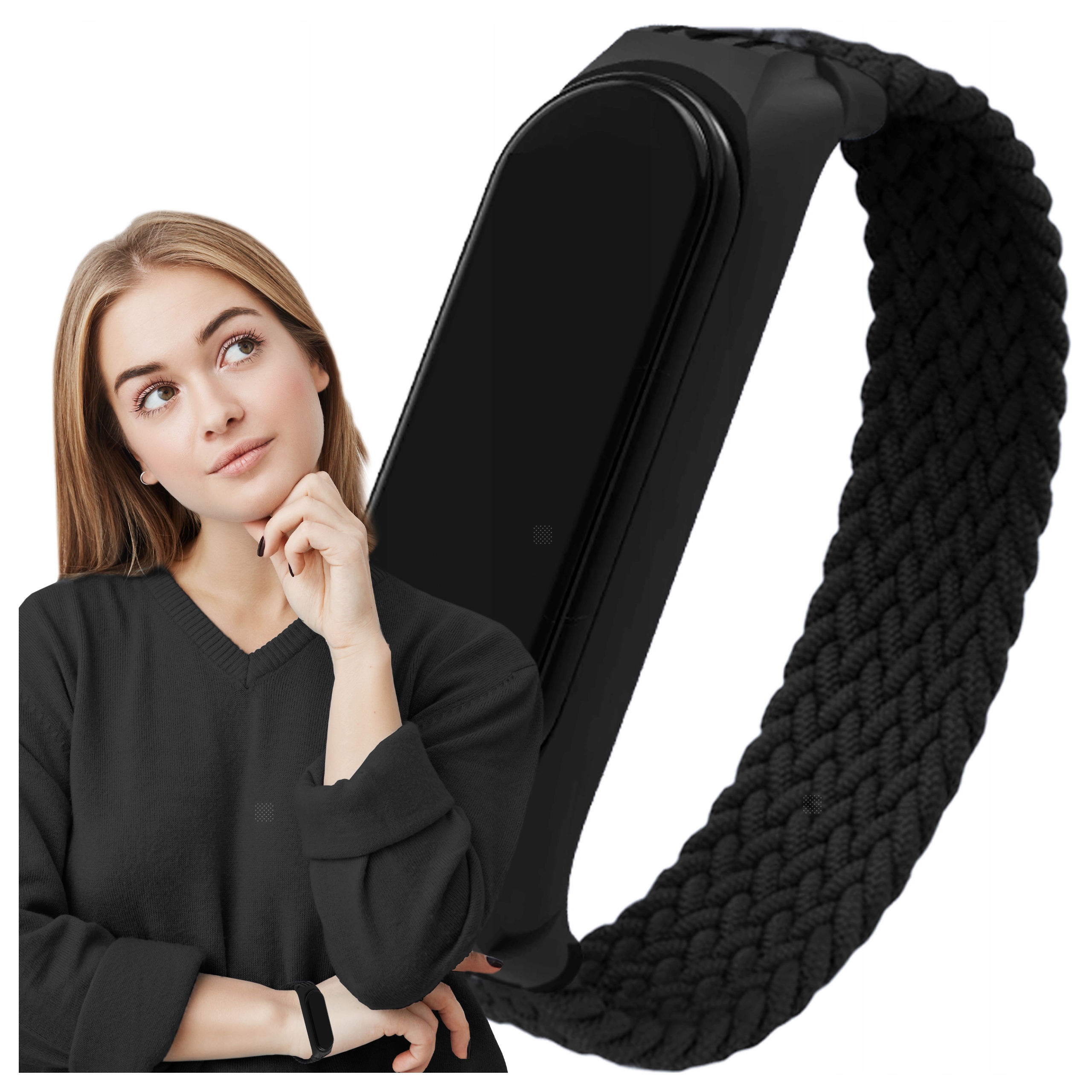 Elastyczna opaska do Xiaomi mi band 3 4 5 6 pasek materiałowa