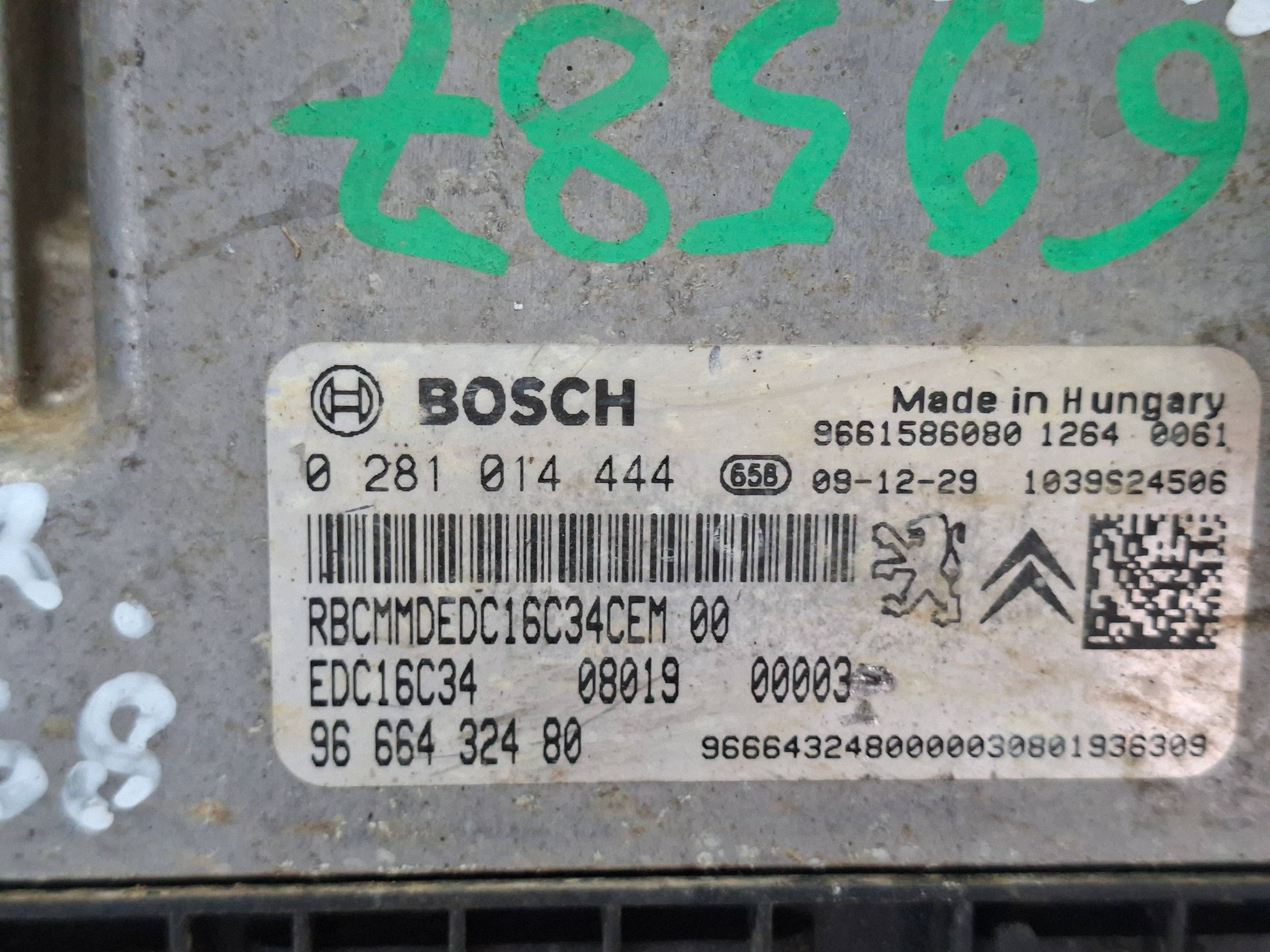 computer 0281014444 9666432480 9661586080 CITROEN NEMO BIPPER 1.4 HDI
