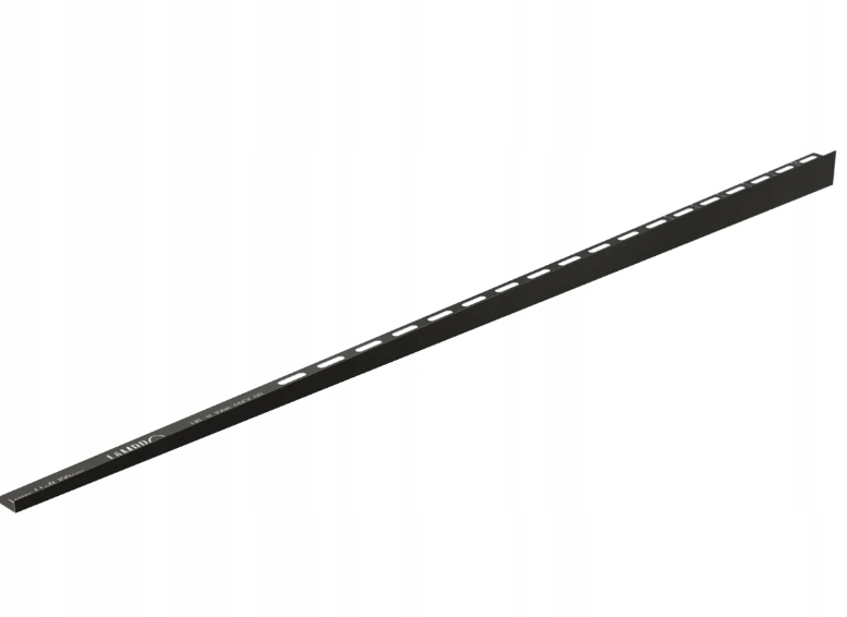 Sprchová Lišta Okrajová Spadová Gunmetal Šedá Levá 180 cm