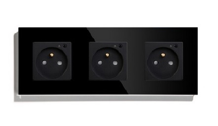 Elektrická Zásuvka Wifi Sklenená Kontakt Tuya 3K