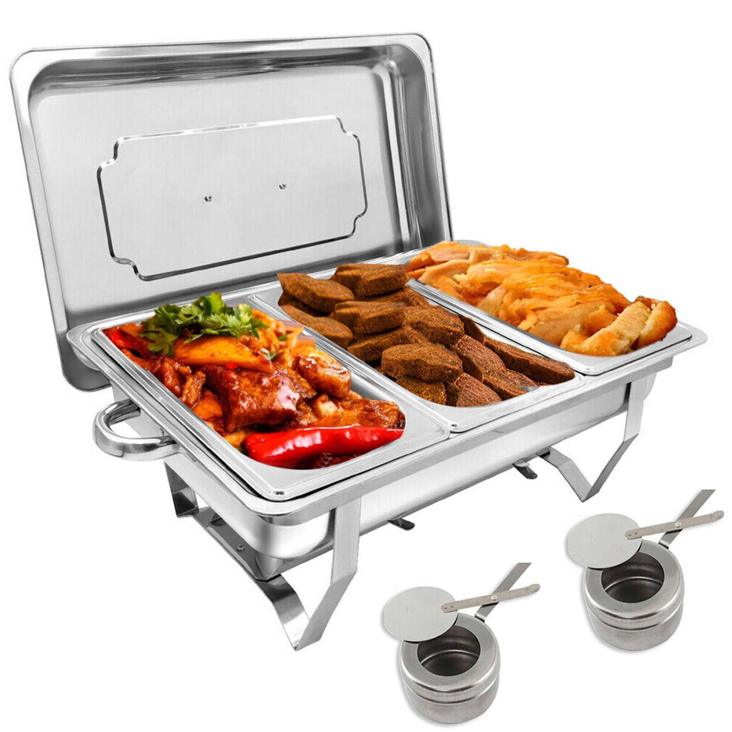 Ohřívač Gn 1/3 Pro Gastronomické Pokrmy 9 L Nerezová Ocel