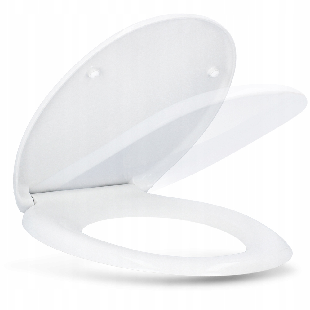 Toaletní klapka univerzální duroplast bílá hladká