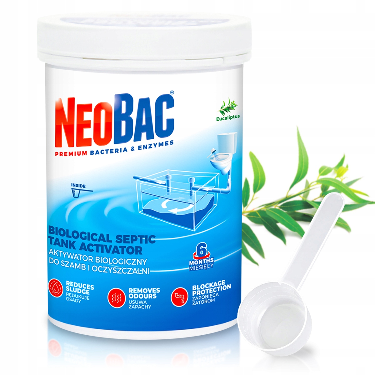 BAKTERIE do SZAMBA PROSZEK PREPARAT do OCZYSZCZALNI NeoBac SILNY AKTYWATOR