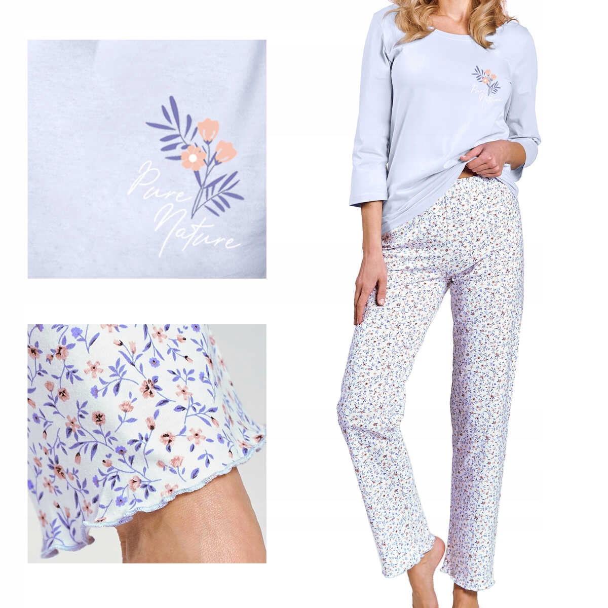 Taro Dámské pyžamo Ariella 3240 modré S