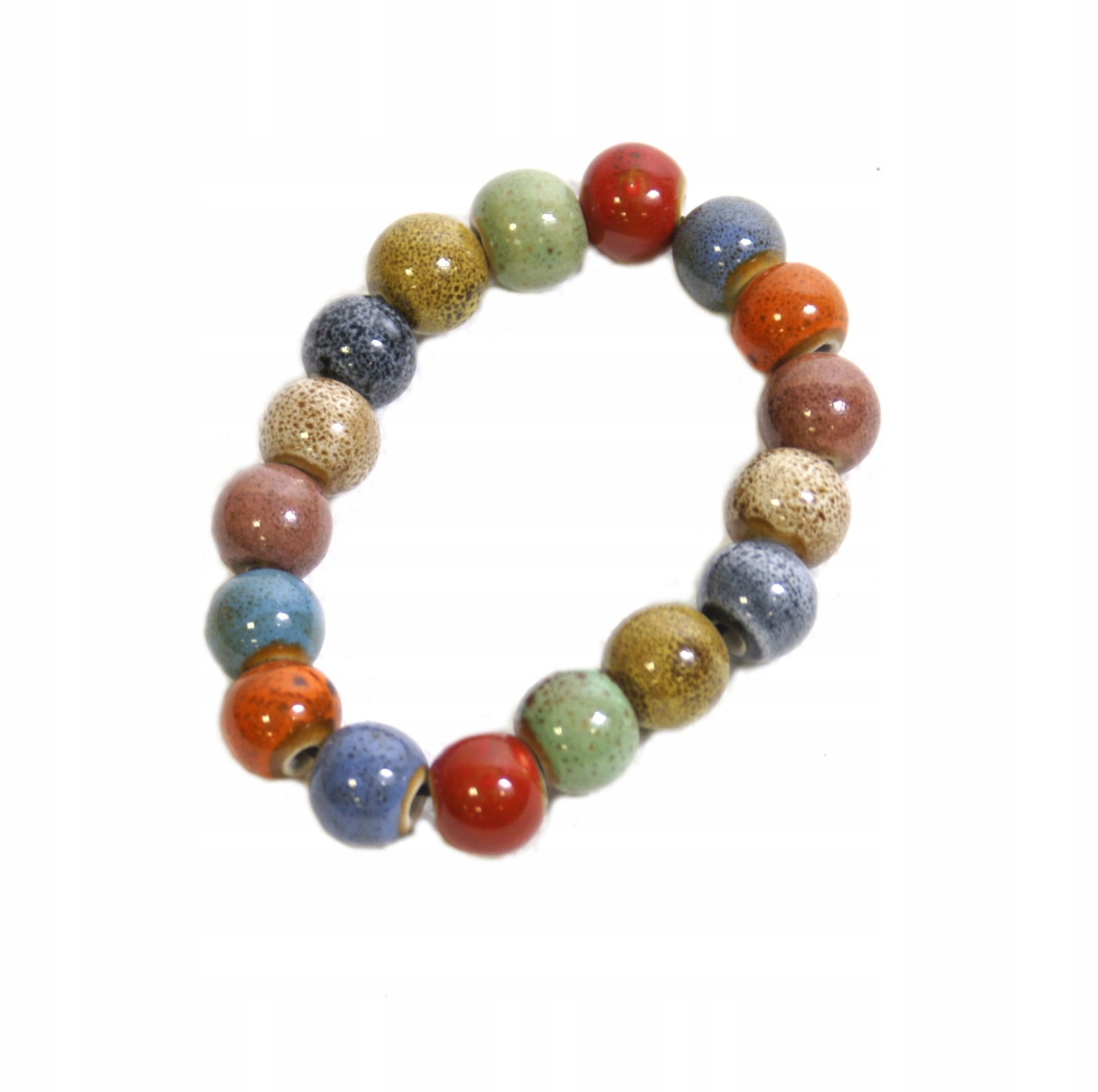 

Bransoletka Kolorowa z kamieniami na gumce