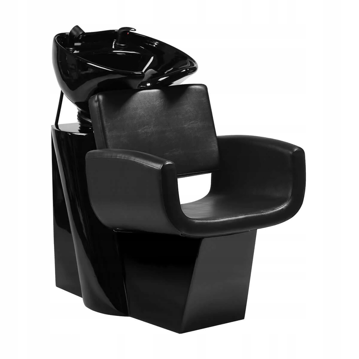 Elegantní Kadeřnická Myčka Gabbiano Mataro Černá Myčka Salon Nastavitelná