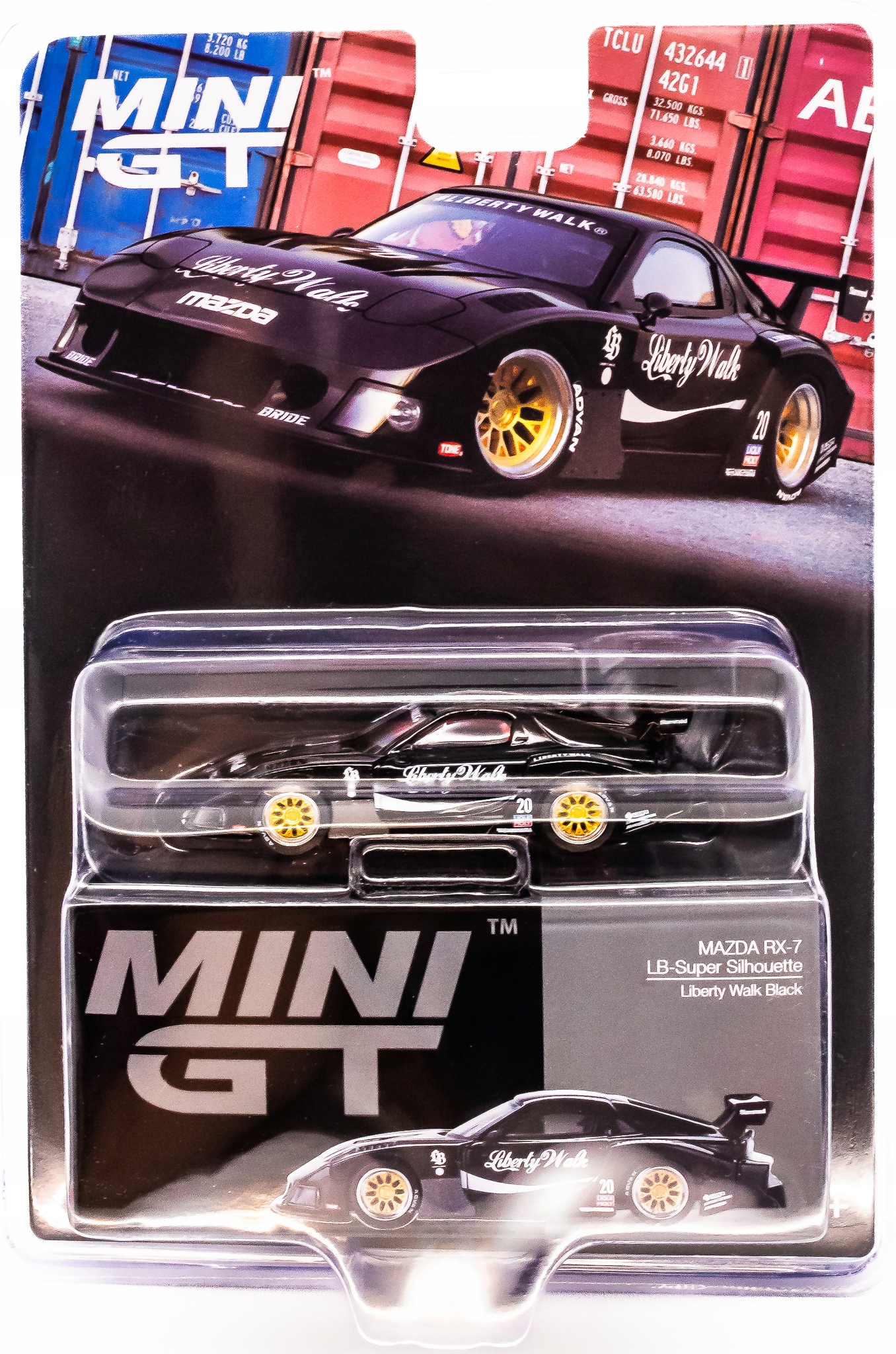 Mini GT – MAZDA RX7 LB - Super Silhouette Liberty Walk Black