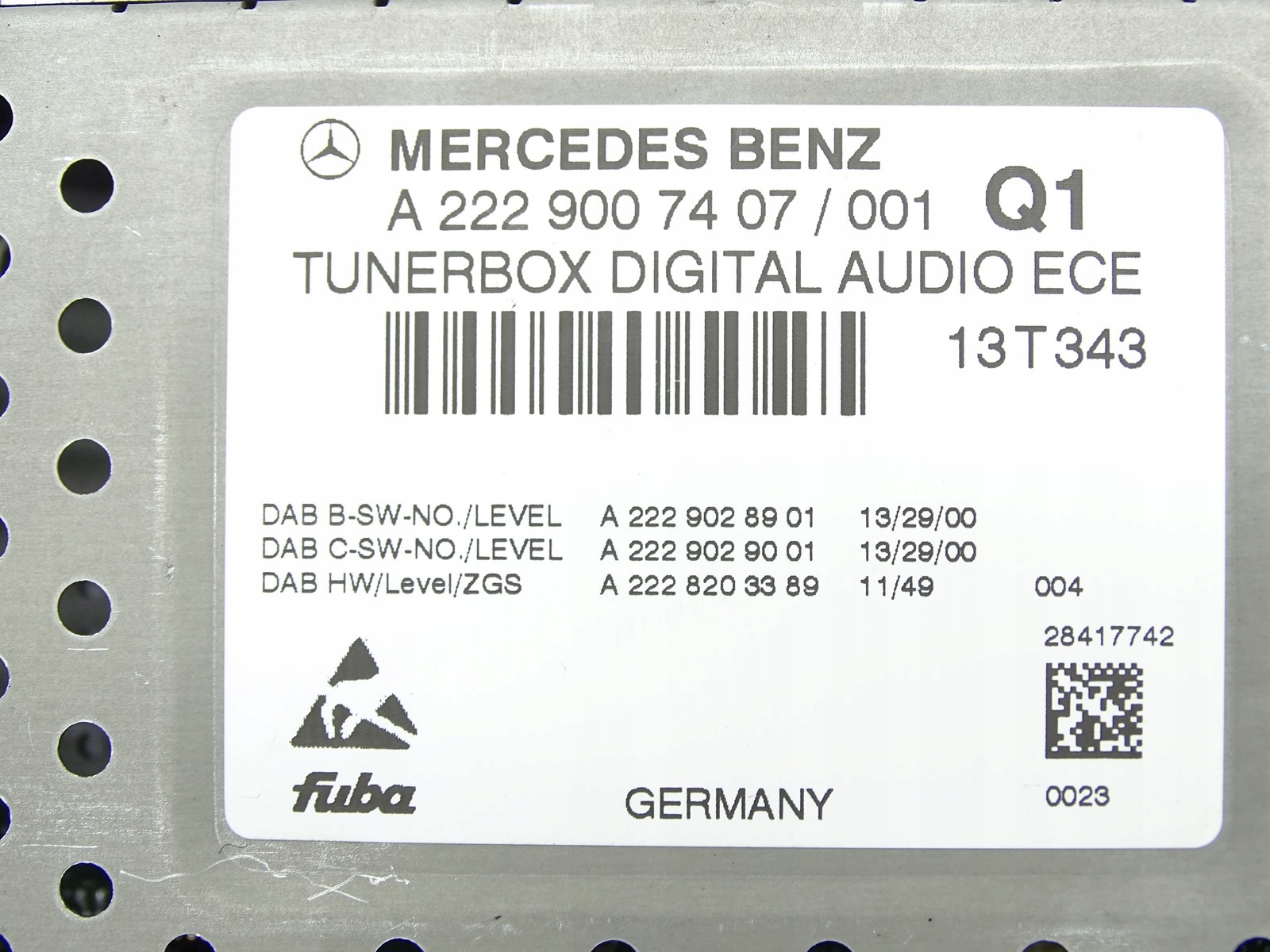 amplifier module control unit TUNERBOX AUDIO MERCEDES S W222 13- A2229007407