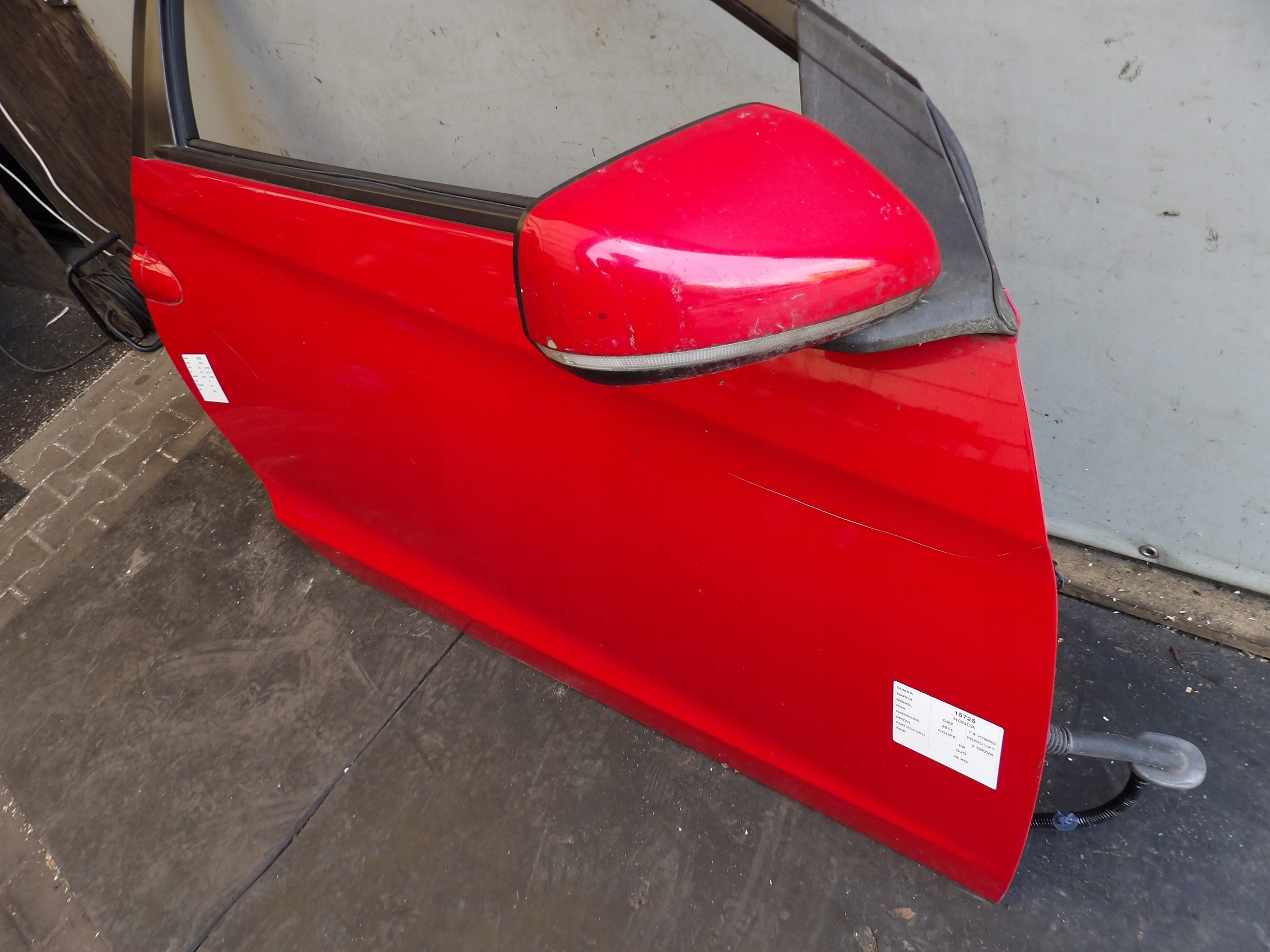 Honda CR-Z door front right lak. GJO coupe
