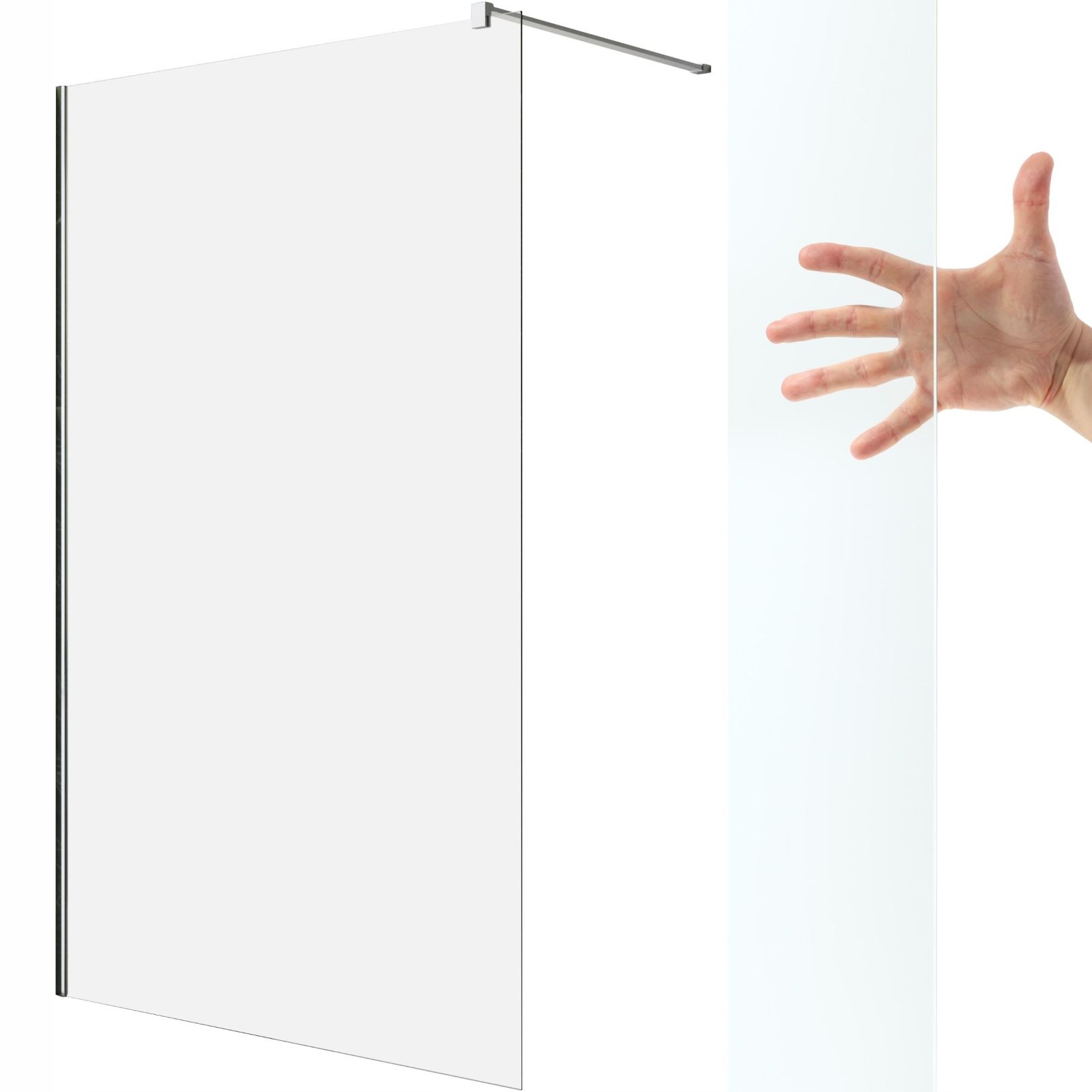 Kabina szklana prysznic Nes Walk-in II 100 czyste