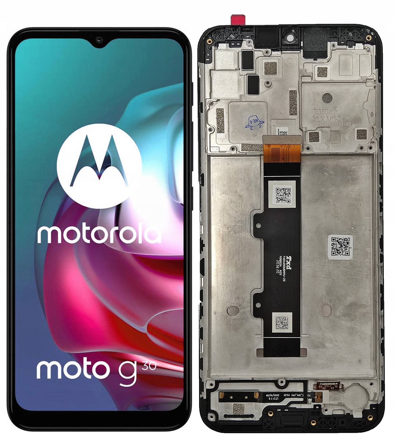 WYŚWIETLACZ EKRAN LCD DO RAMKA MOTOROLA G30