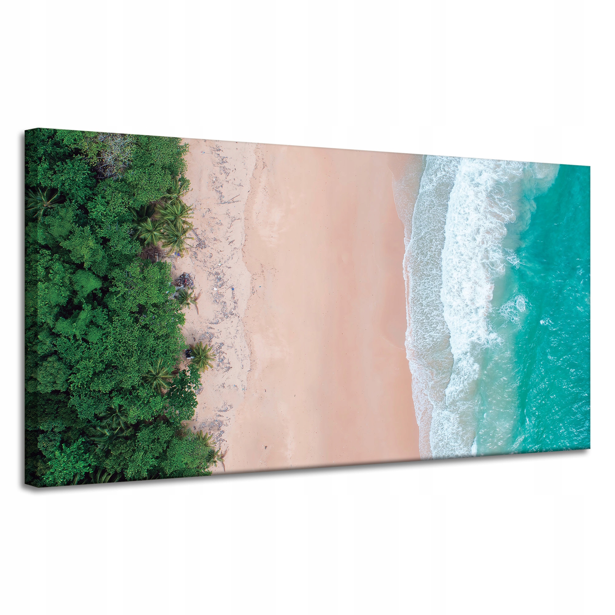 Obraz na plátně Stromy Voda Břeh Oceán Vlny 120x60 cm Ideální jako dárek