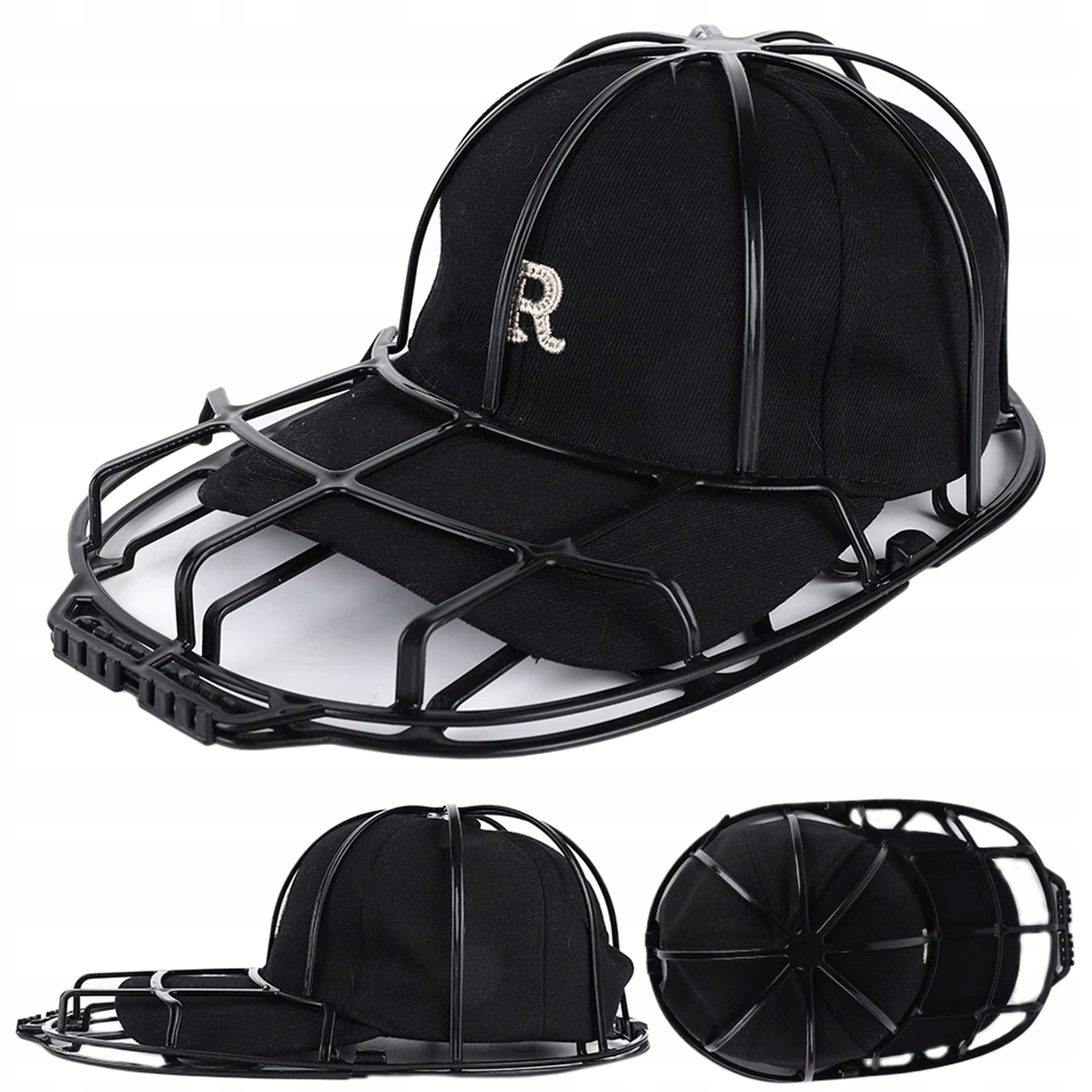 KOSZYK DO BEZPIECZNEGO PRANIA CZYSZCZENIA CZAPKI BEJSBOLÓWKI Z DASZKIEM Materiał dominujący inny