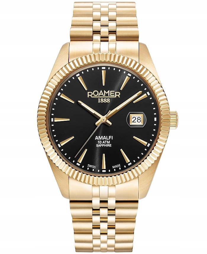 Roamer Amalfi Pánské hodinky 852833 48 55 20, průměr 42,00 mm, voděodolnost 10 Atm