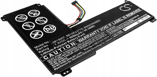 Bateria 0813007 5B10P23779 Do Lenovo Ideapad 120S