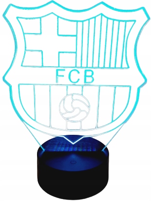 

Lampka Nocna 3D Led Fc Barcelona Multikolor Pilot