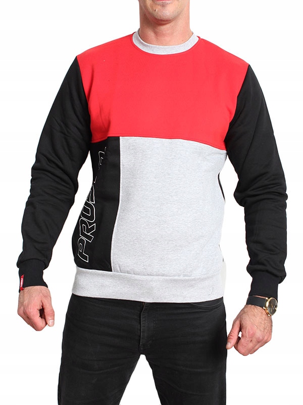 Mikina Prosto Kl Klasik Crewneck Rumo Red vel. L