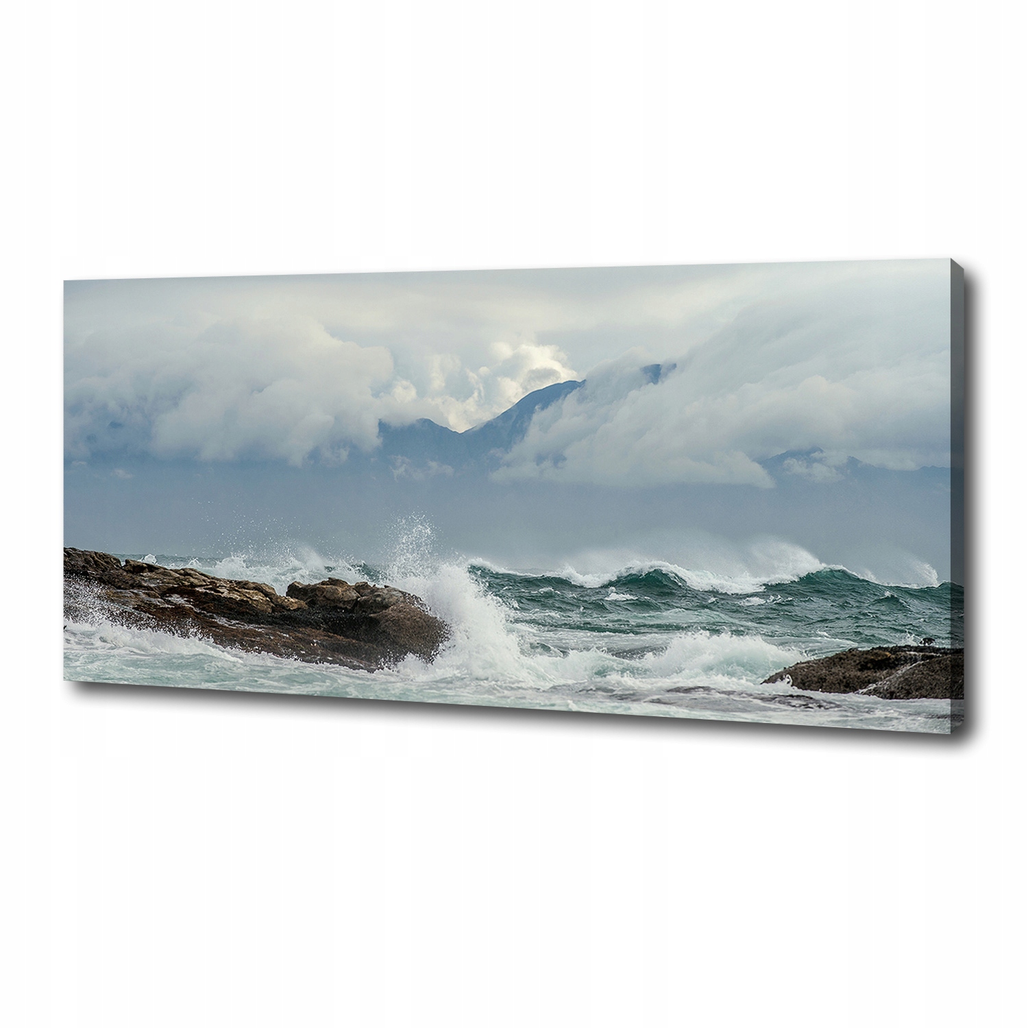 

Foto obraz na płótnie Wzburzone morze 125x50 cm