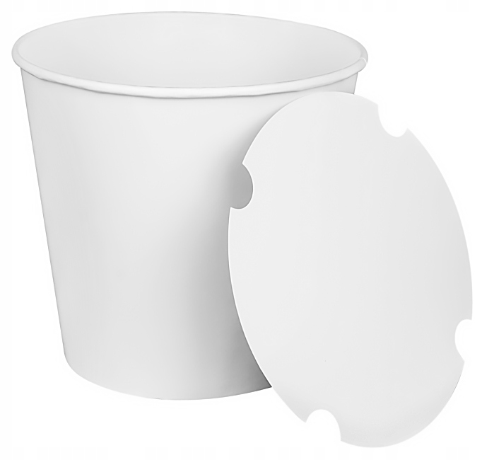 

Kubełek papierowy 4,1L+dekiel kurczak popcorn50szt