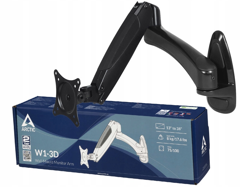 Nástěnný držák na monitor s regulací – Arctic W1-3D