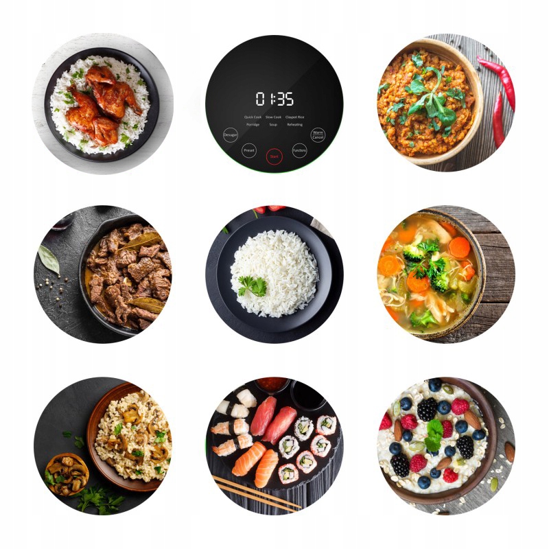 Ryżowar Lauben Low Sugar Rice Cooker + Akcesoria Liczba programów 6