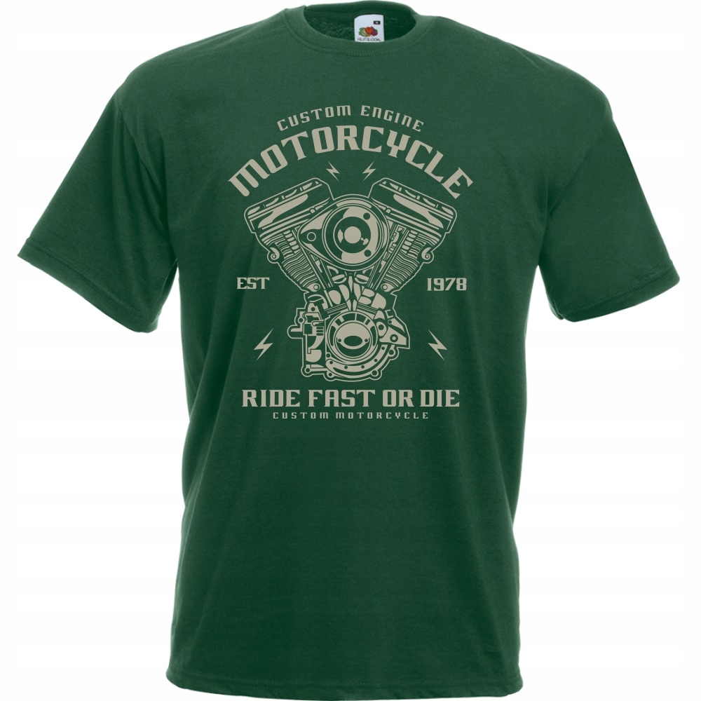 

Koszulka motor motocykl silnik XXL butelkowa