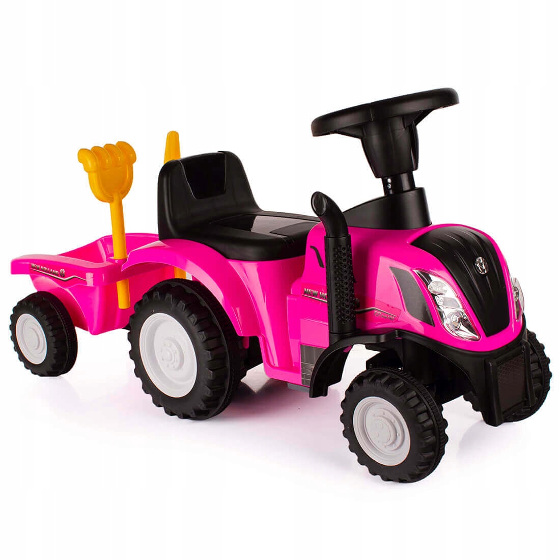 TRAKTOREK JEŹDZIK NEW HOLLAND JEŹDZIDEŁKO TRAKTOR Z PRZYCZEPKĄ 12M+