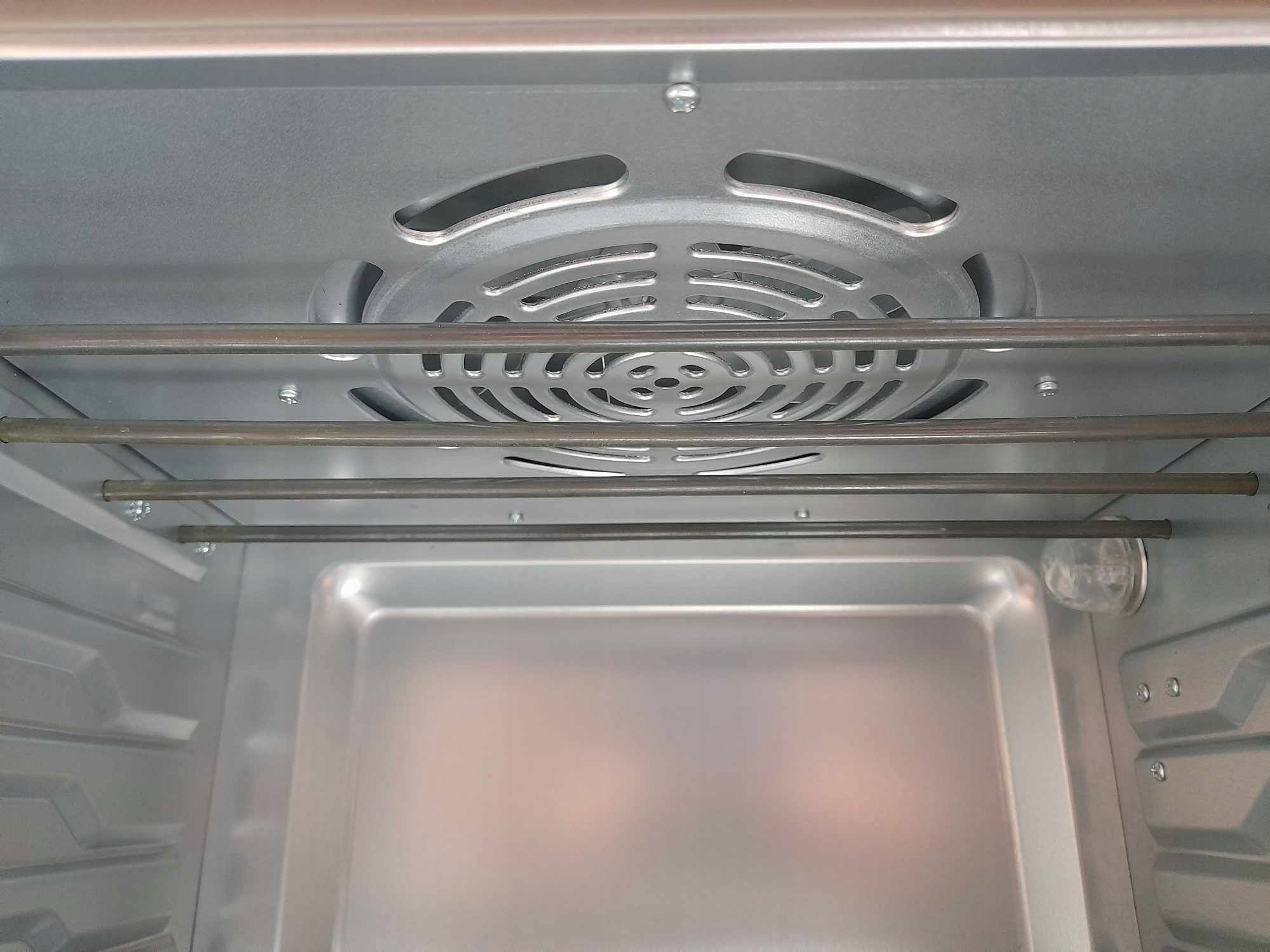 Mini piekarnik CalmDo AirFryer 12 l czarny Komunikacja lampka kontrolna sygnał dźwiękowy timer wyświetlacz zegar