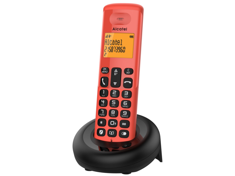Telefon Alcatel E160 Czerwony